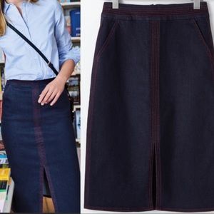 Boden Bloomsbury Denim Skirt